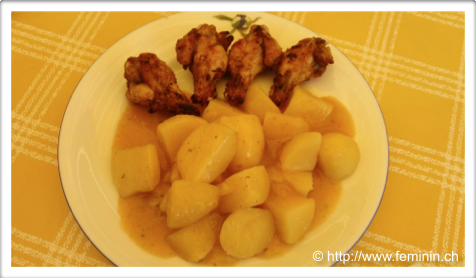 Pomme de terre en sauce